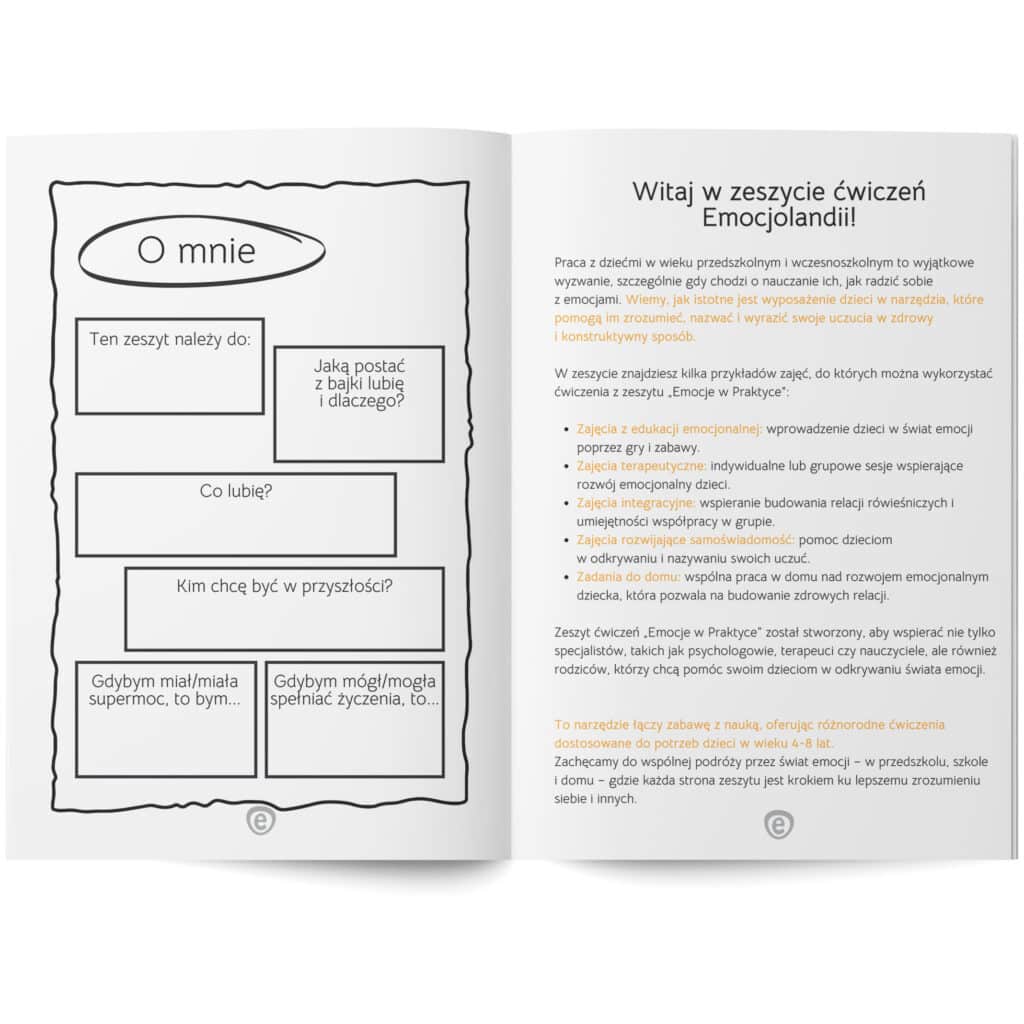 Emocje w praktyce – zeszyt ćwiczeń dla dzieci w wieku 4–8 lat (PDF