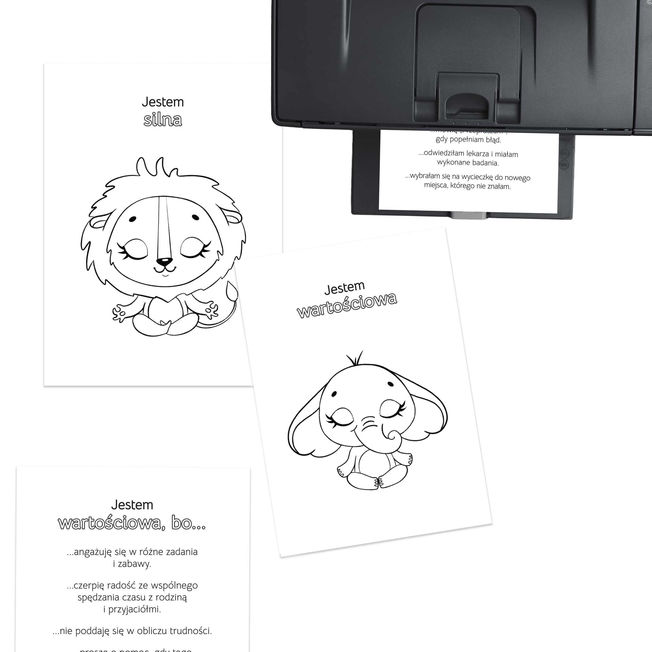 Pozytywne afirmacje: zeszyt ćwiczeń dla dziewczynek w wieku 3-9 lat (PDF) - obrazek 2