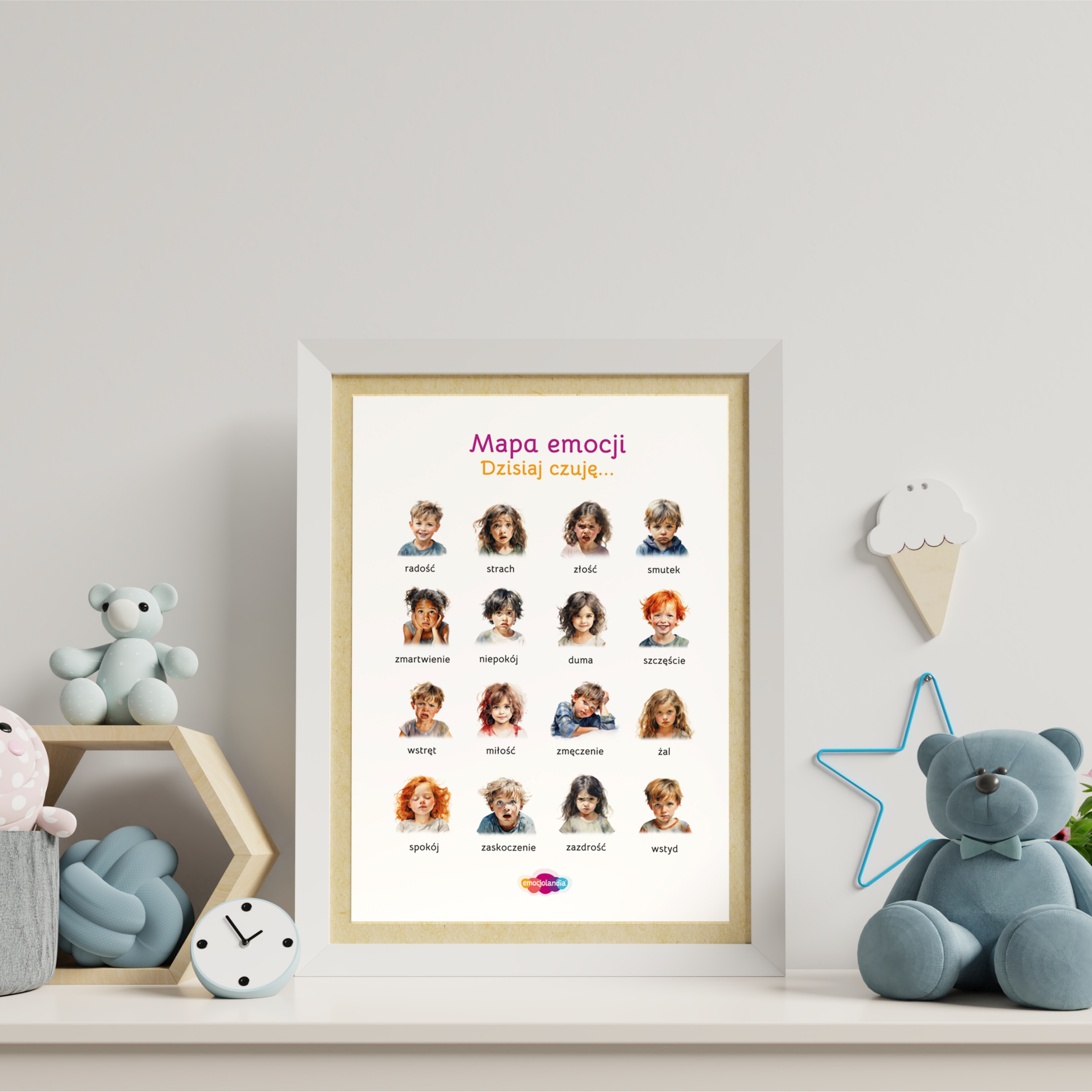Plakat: Mapa Emocji (30x40cm) - obrazek 3