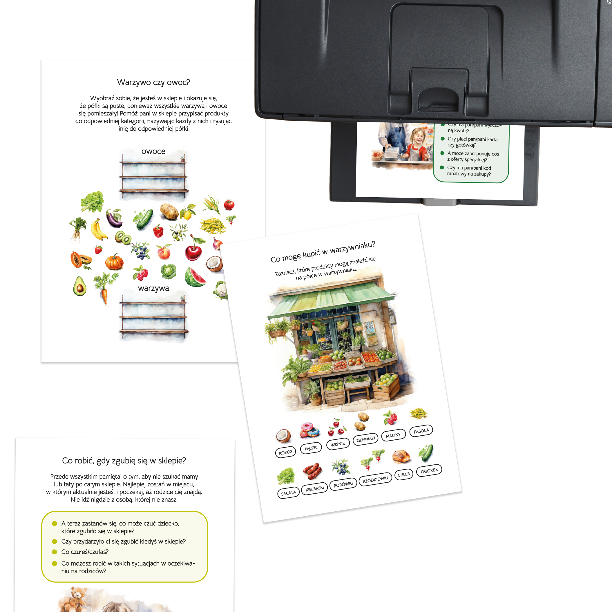 Idziemy na zakupy: zeszyt ćwiczeń dla dzieci w wieku 4–8 lat (PDF) - obrazek 2