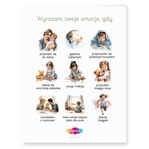 Plakat: Wyrażam emocje (30x40cm)