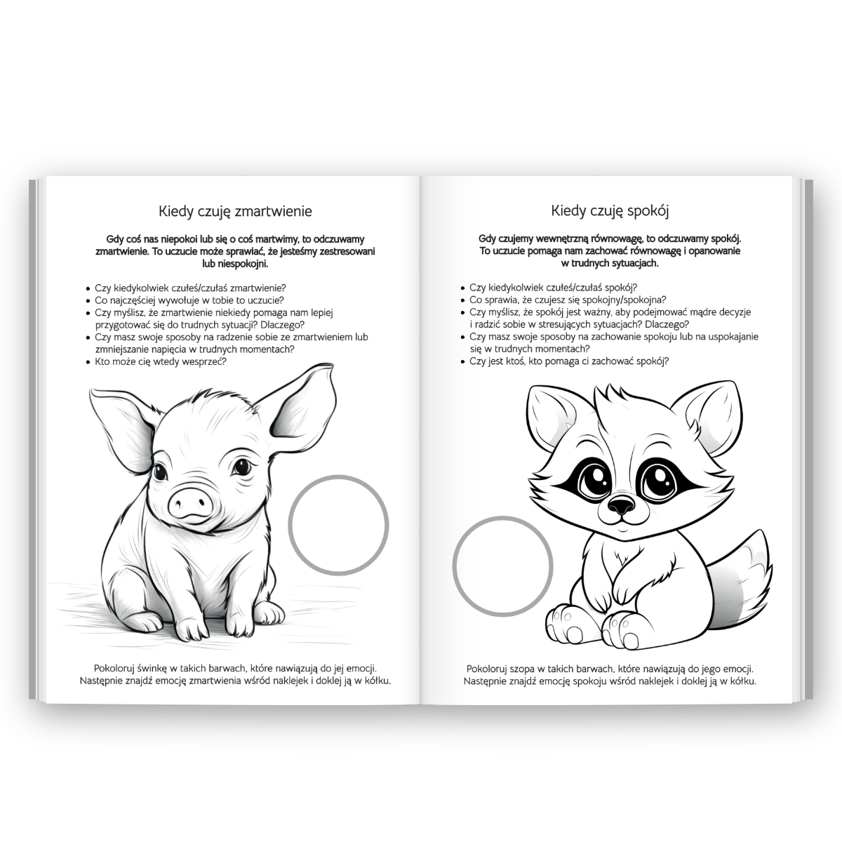 Emocje w kolorach: zeszyt ćwiczeń z naklejkami dla dzieci w wieku 4-10 lat - obrazek 2