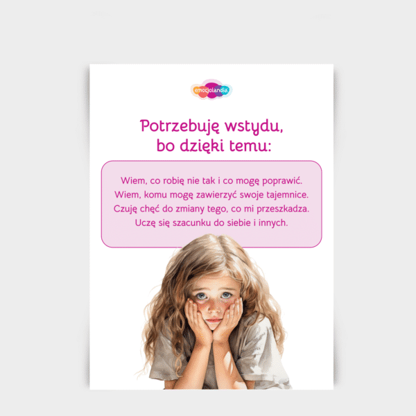 Plakat: Potrzebuję wstydu (30x40cm)