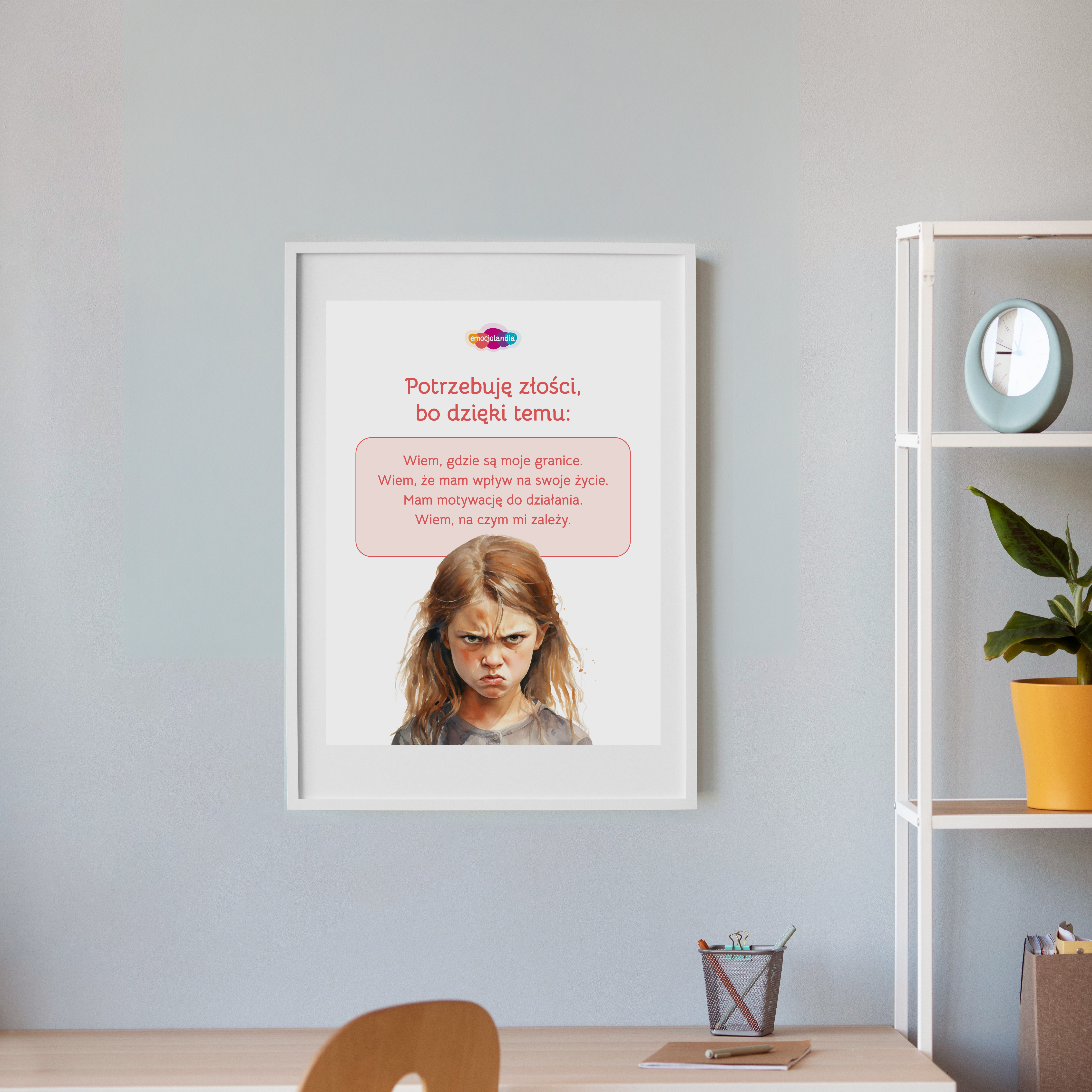 Plakat: Potrzebuję złości (30x40cm) - obrazek 3