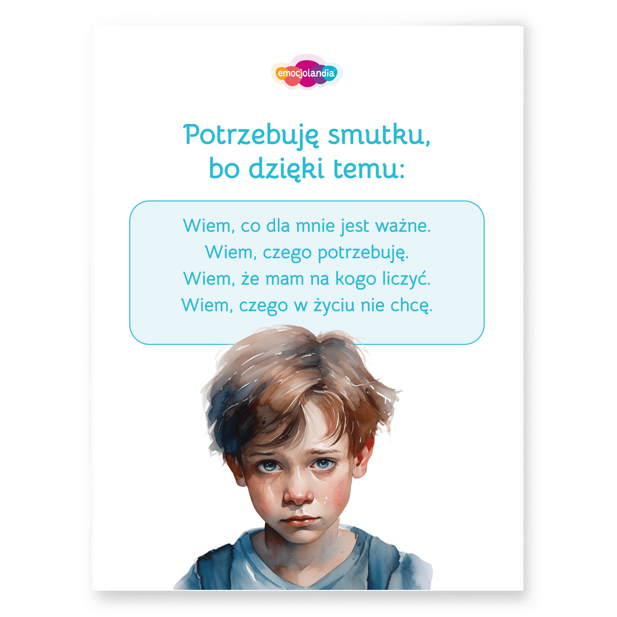 Zestaw 5 plakatów: Potrzebuję tych emocji (30x40cm) - obrazek 2