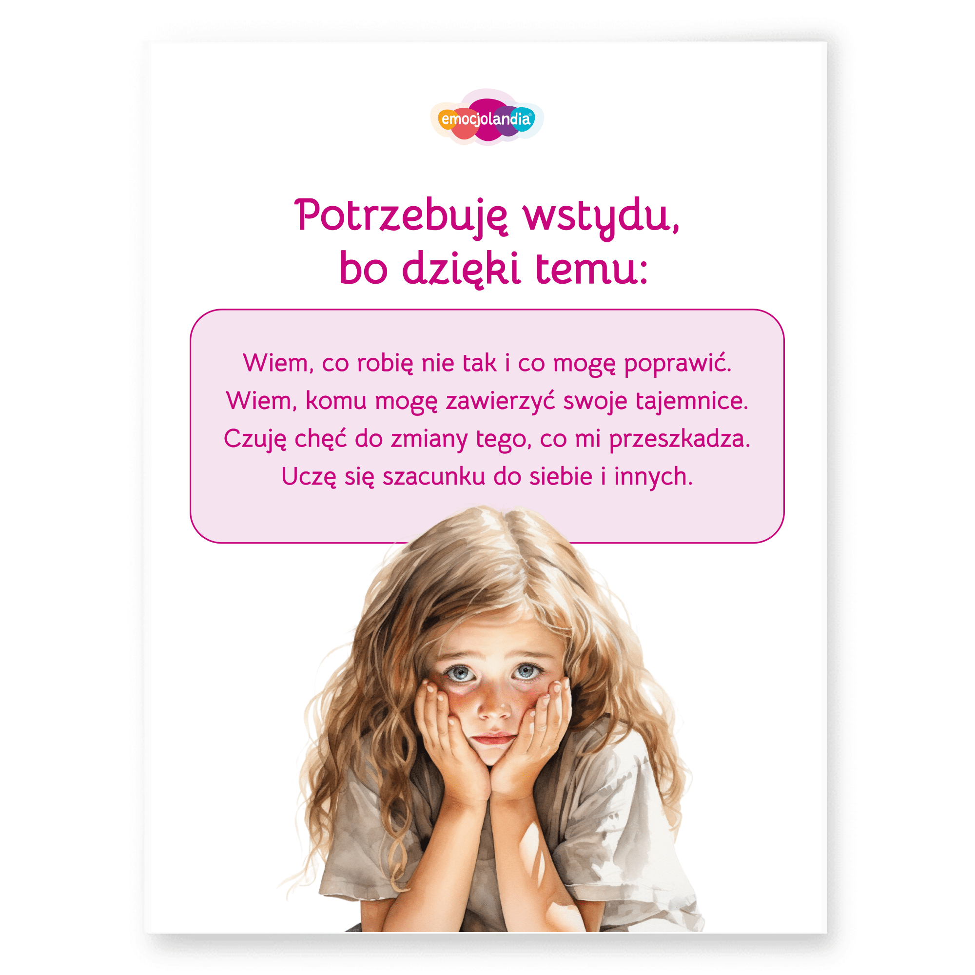 Zestaw 5 plakatów: Potrzebuję tych emocji (30x40cm) - obrazek 3