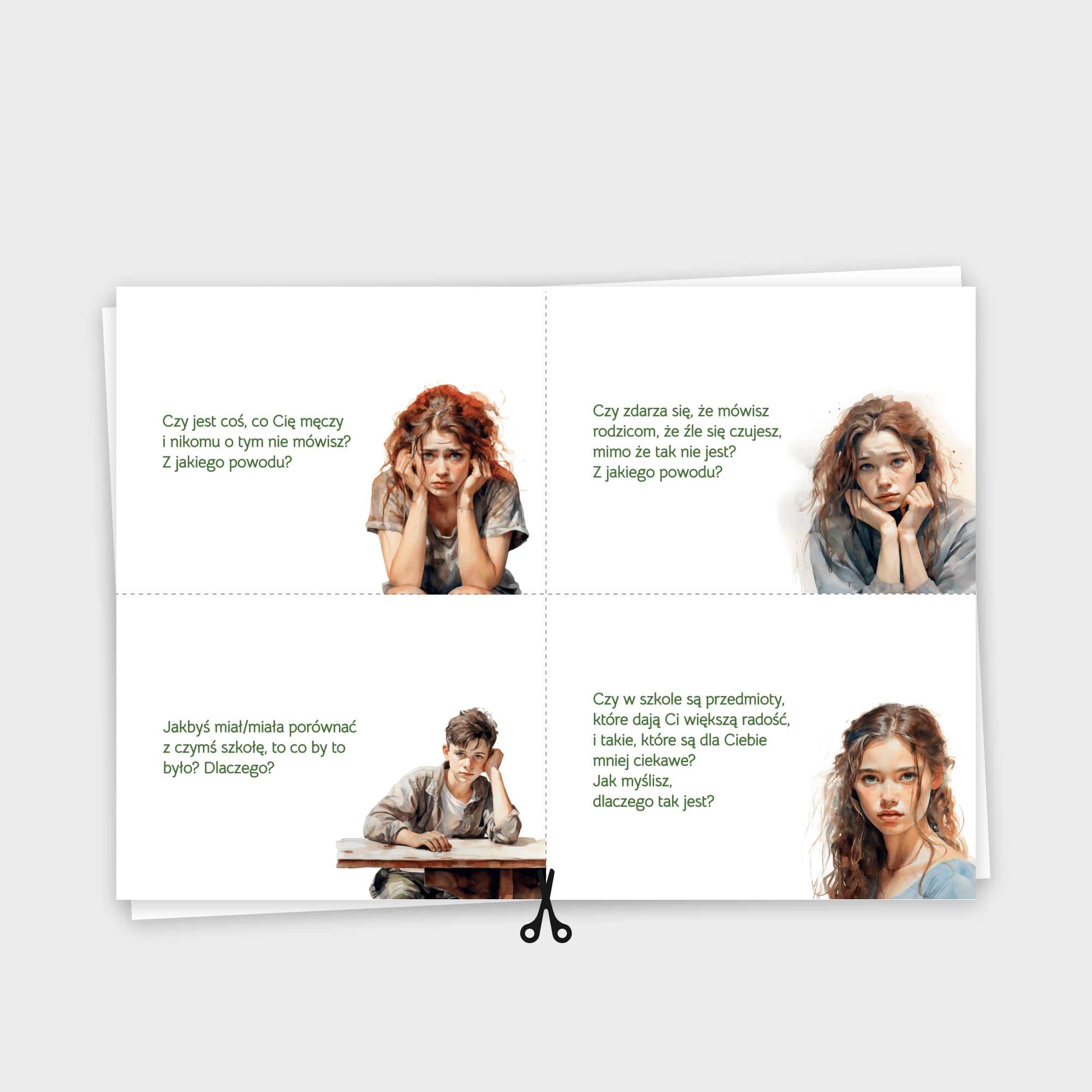 Karty rozmowy o emocjach z dziećmi dla psychologów i pedagogów (PDF)