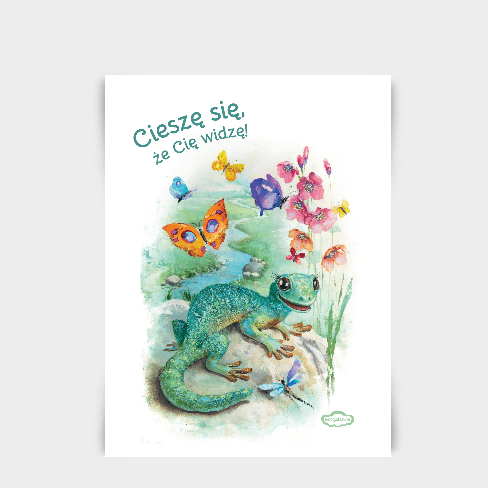 Plakat: Cieszę się, że Cię widzę (30x40cm)