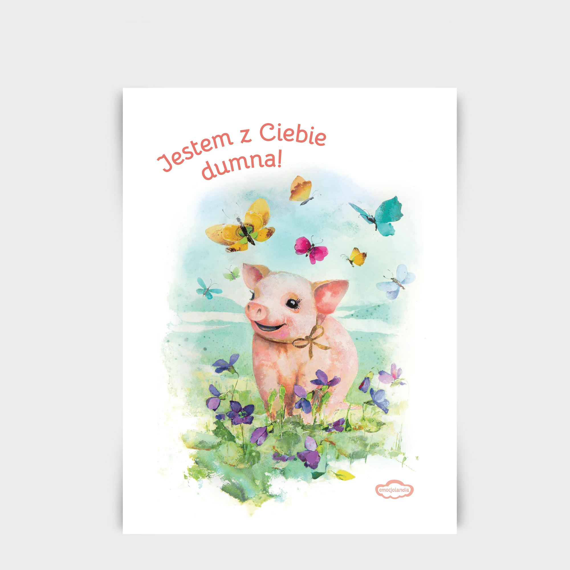 Plakat: Jestem z Ciebie dumna (30x40cm)