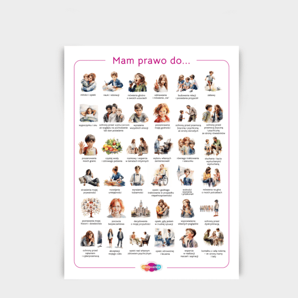 Plakat: Mam prawo do… (50x70cm)
