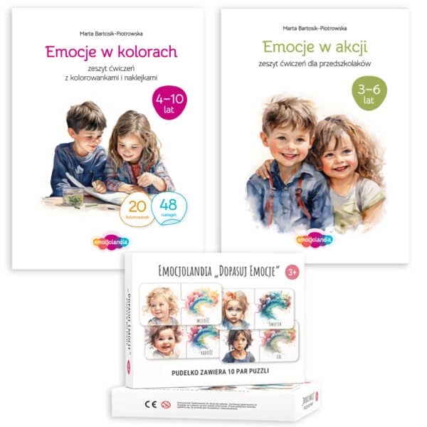 Zestaw: Kolorowy świat emocji dla przedszkolaków