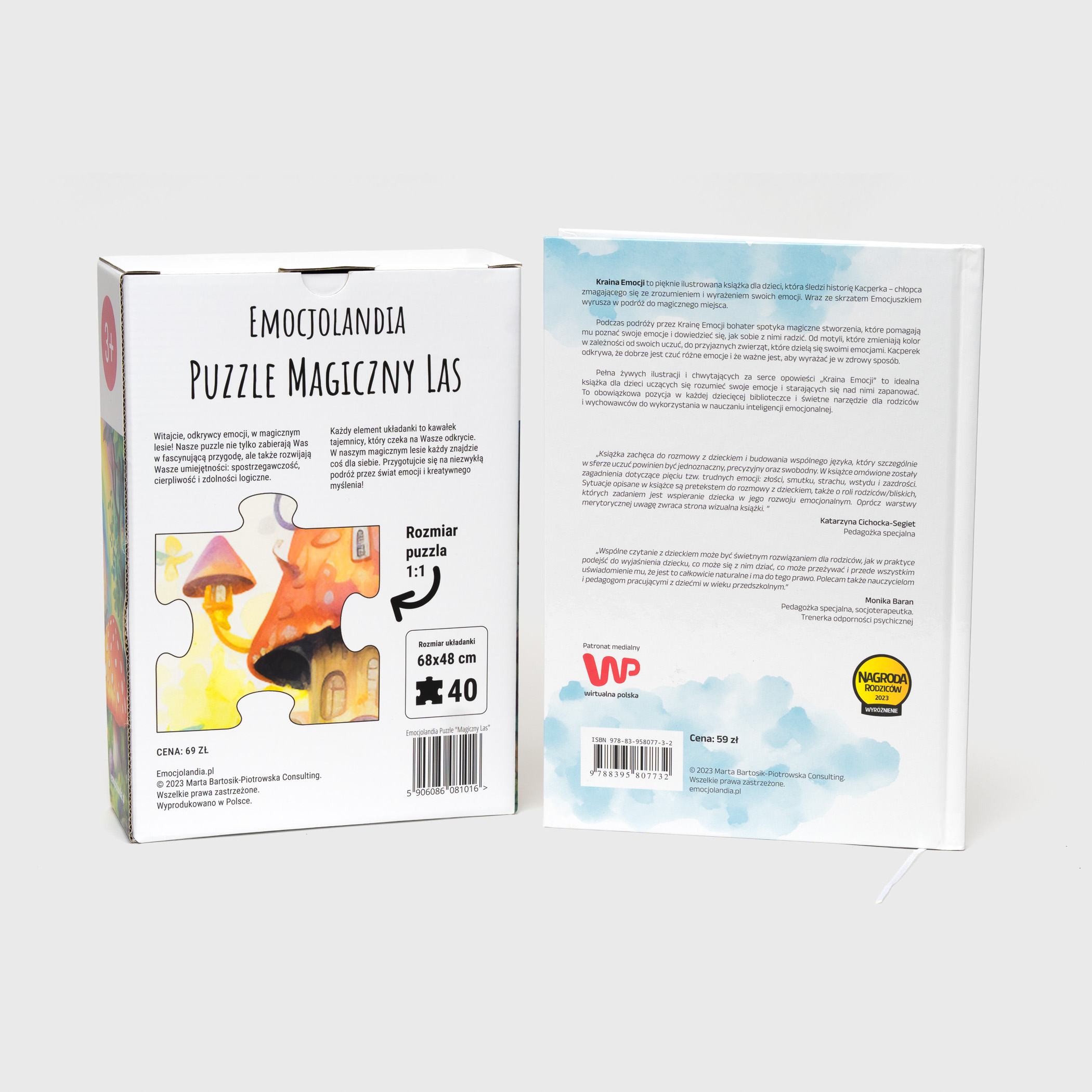 Wyprawa do świata emocji – książka i puzzle dla dzieci w wieku 3–8 lat - obrazek 2