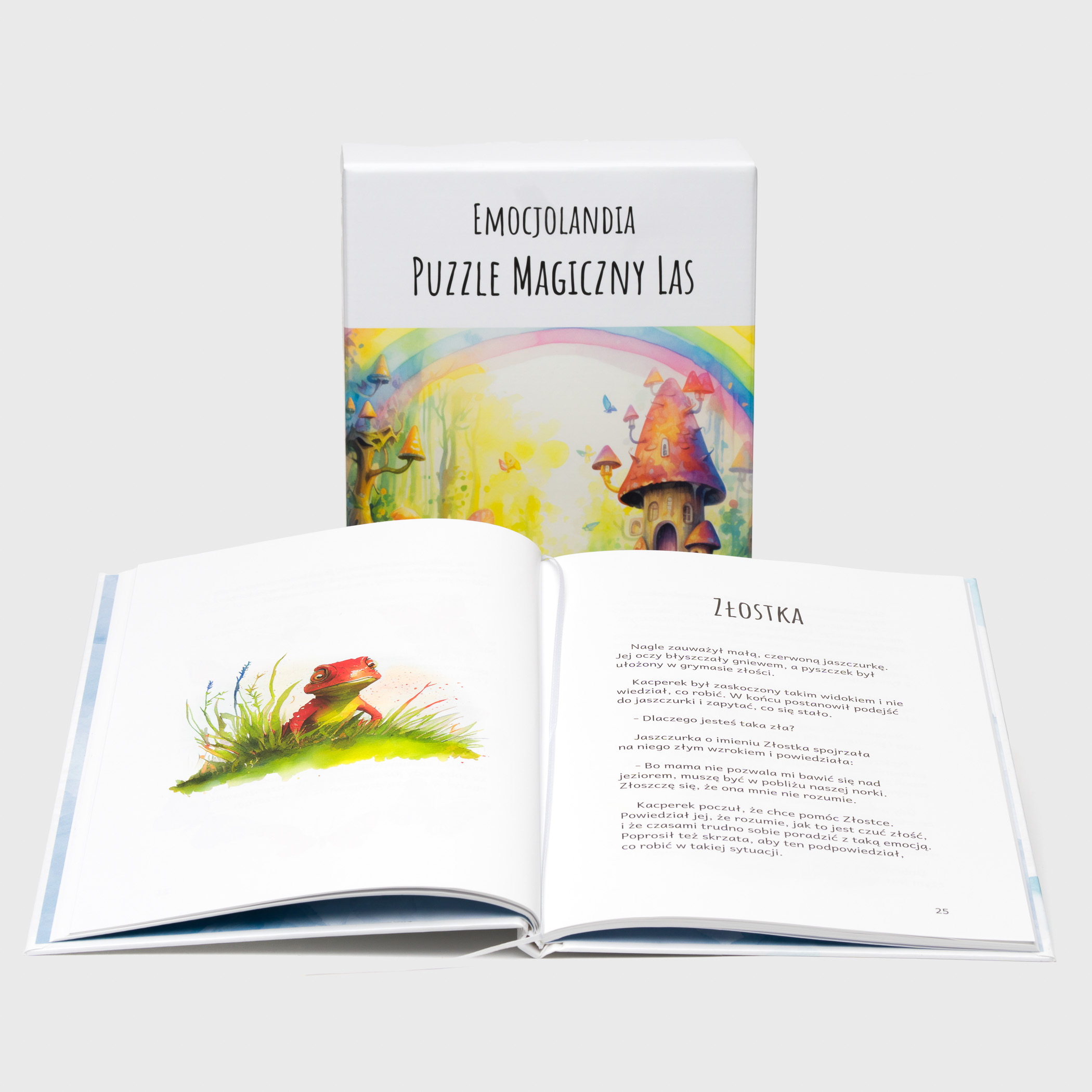 Wyprawa do świata emocji – książka i puzzle dla dzieci w wieku 3–8 lat - obrazek 3
