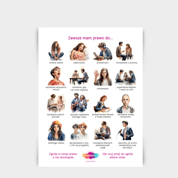 Plakat: Zawsze mam prawo do… (30x40cm)