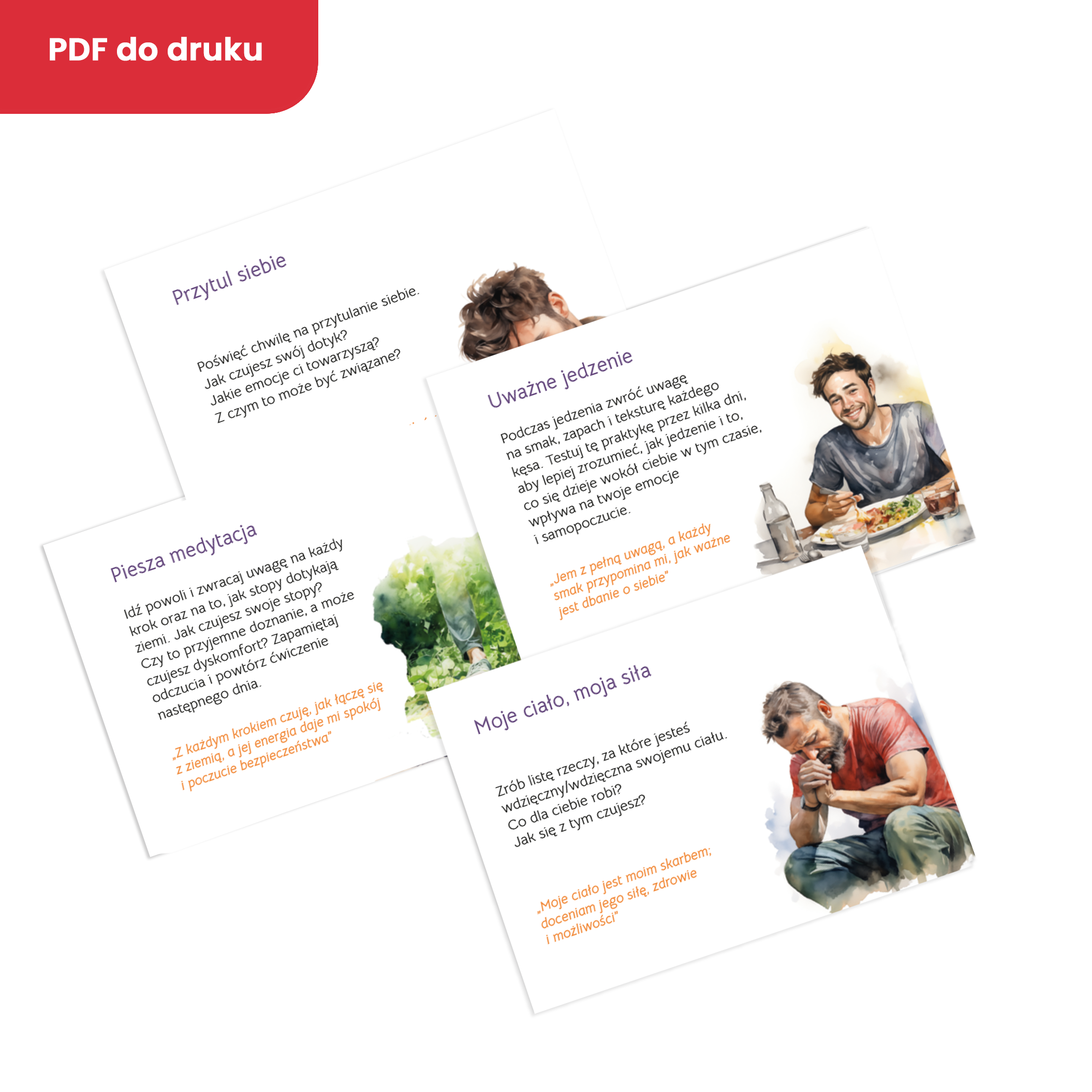 Ćwiczenia mindfulness: karty dla młodzieży i dorosłych (PDF)