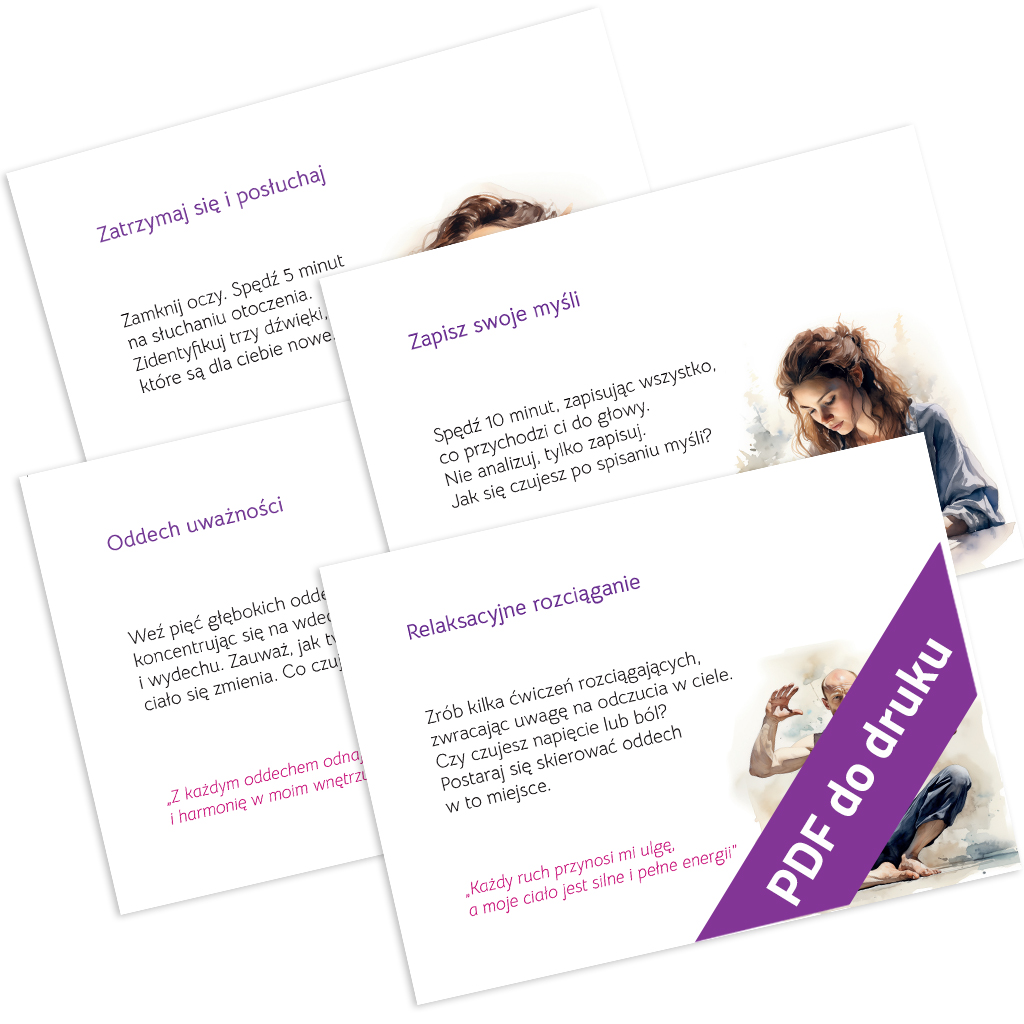 Ćwiczenia mindfulness - karty dla młodzieży i dorosłych (PDF)