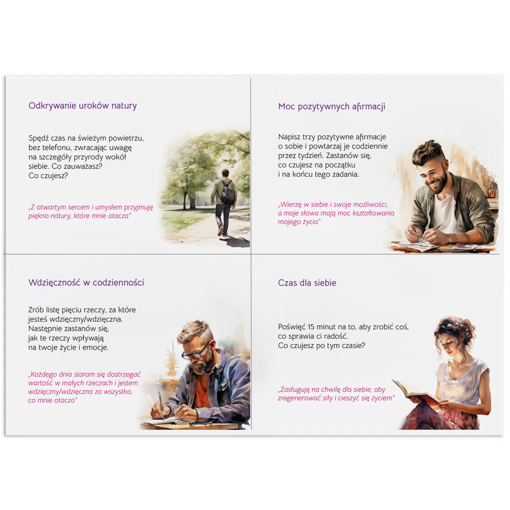 Ćwiczenia mindfulness - karty dla młodzieży i dorosłych (PDF) - obrazek 8