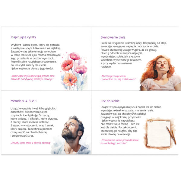 Ćwiczenia mindfulness - karty dla młodzieży i dorosłych (PDF) - obrazek 4