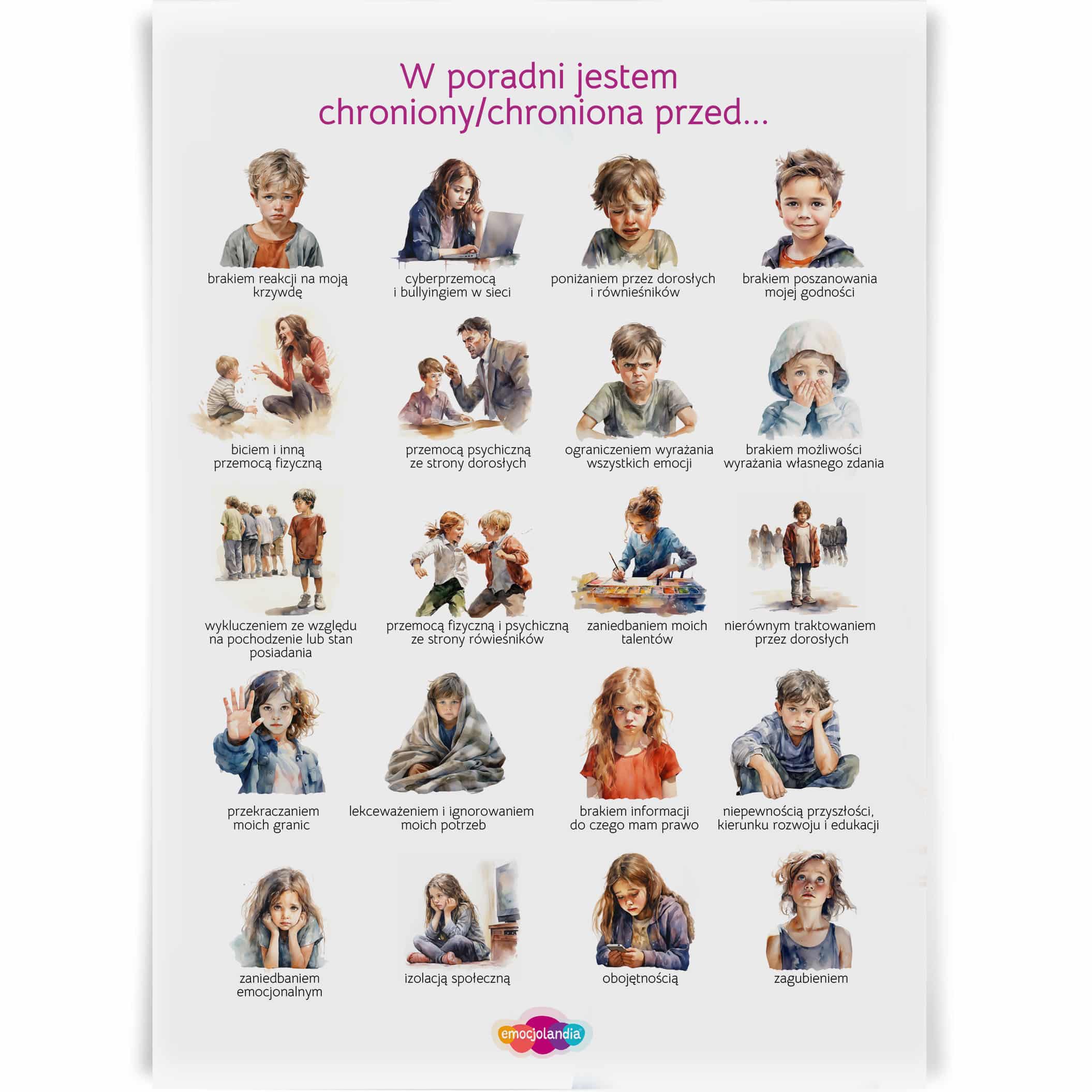 W poradni jestem chroniony/chroniona przed… – Ustawa Kamilka - plakat 30 x 40 cm