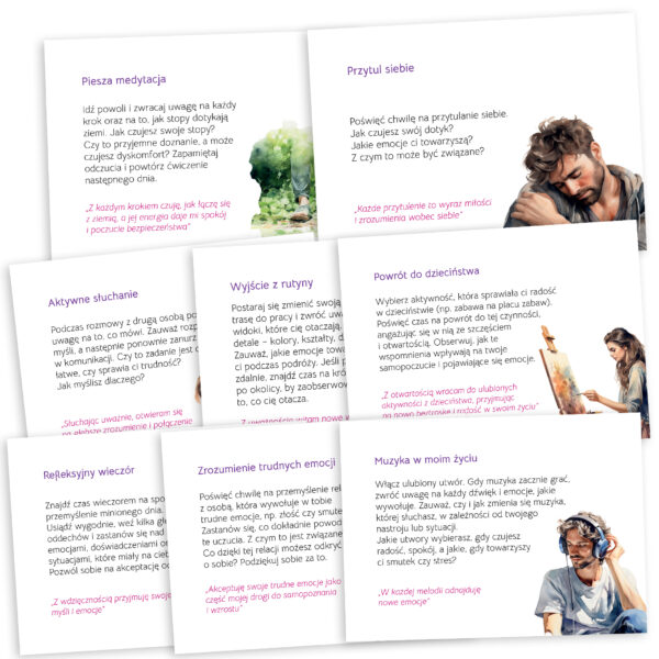 Ćwiczenia mindfulness –  karty dla młodzieży i dorosłych - obrazek 3