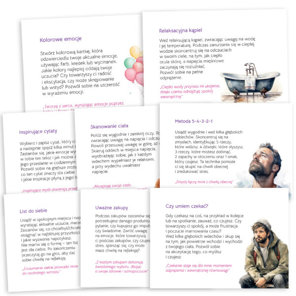 Ćwiczenia mindfulness –  karty dla młodzieży i dorosłych - obrazek 4