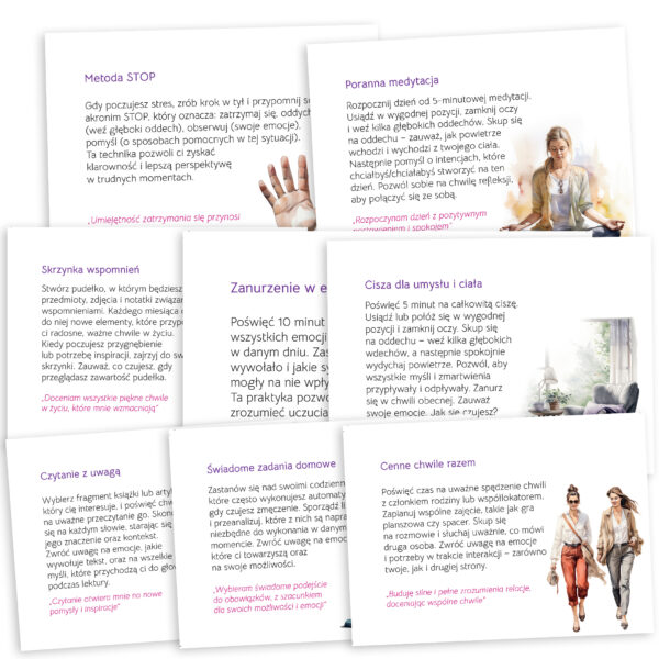Ćwiczenia mindfulness –  karty dla młodzieży i dorosłych - obrazek 5