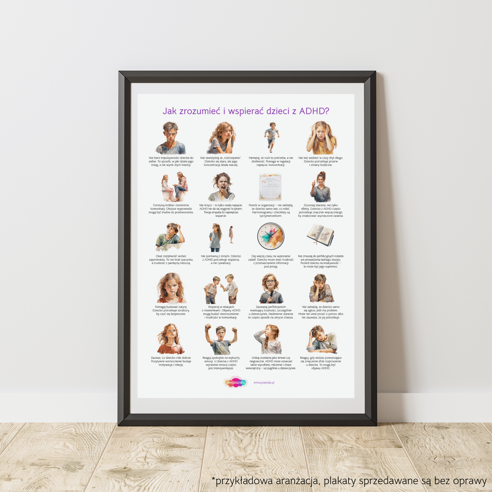 Jak zrozumieć i wspierać dzieci z ADHD? - plakat 50x70 cm - obrazek 2