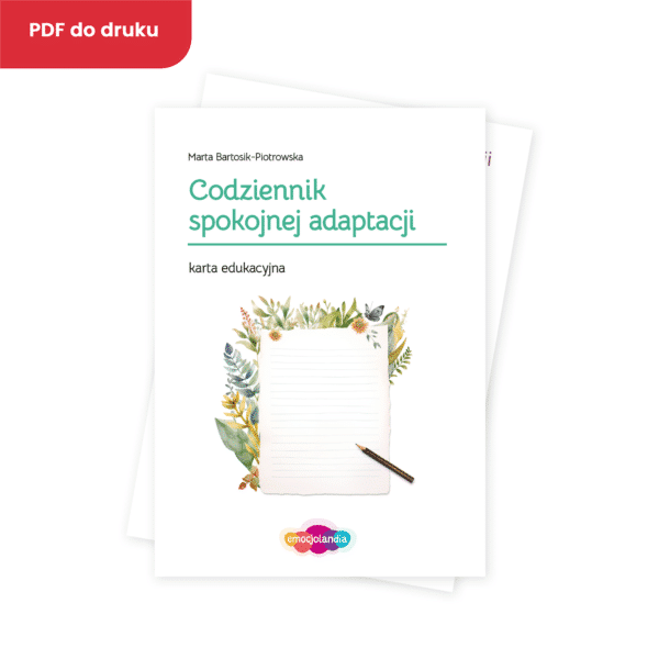 Codziennik spokojnej adaptacji: karta edukacyjna