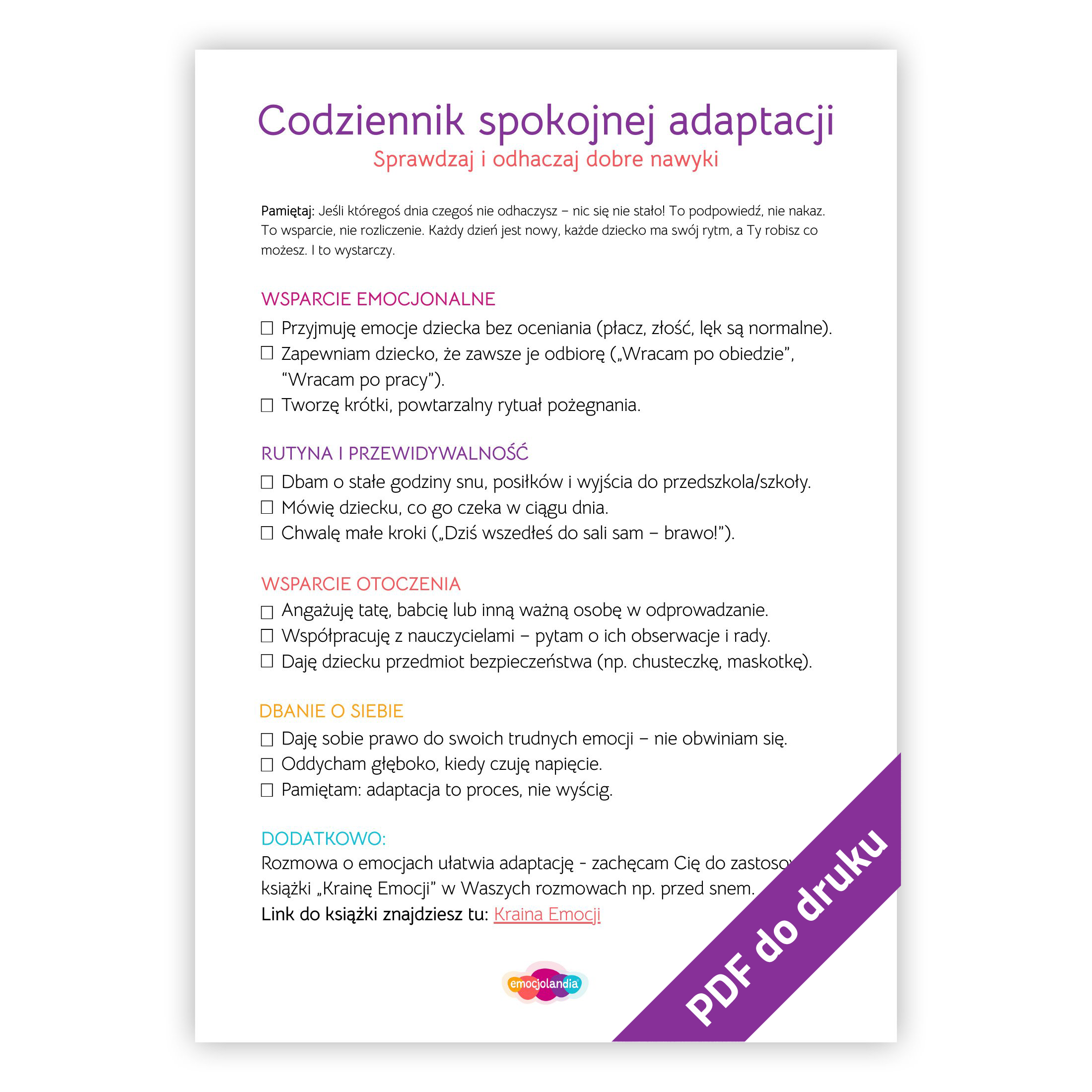 Codziennik spokojnej adaptacji