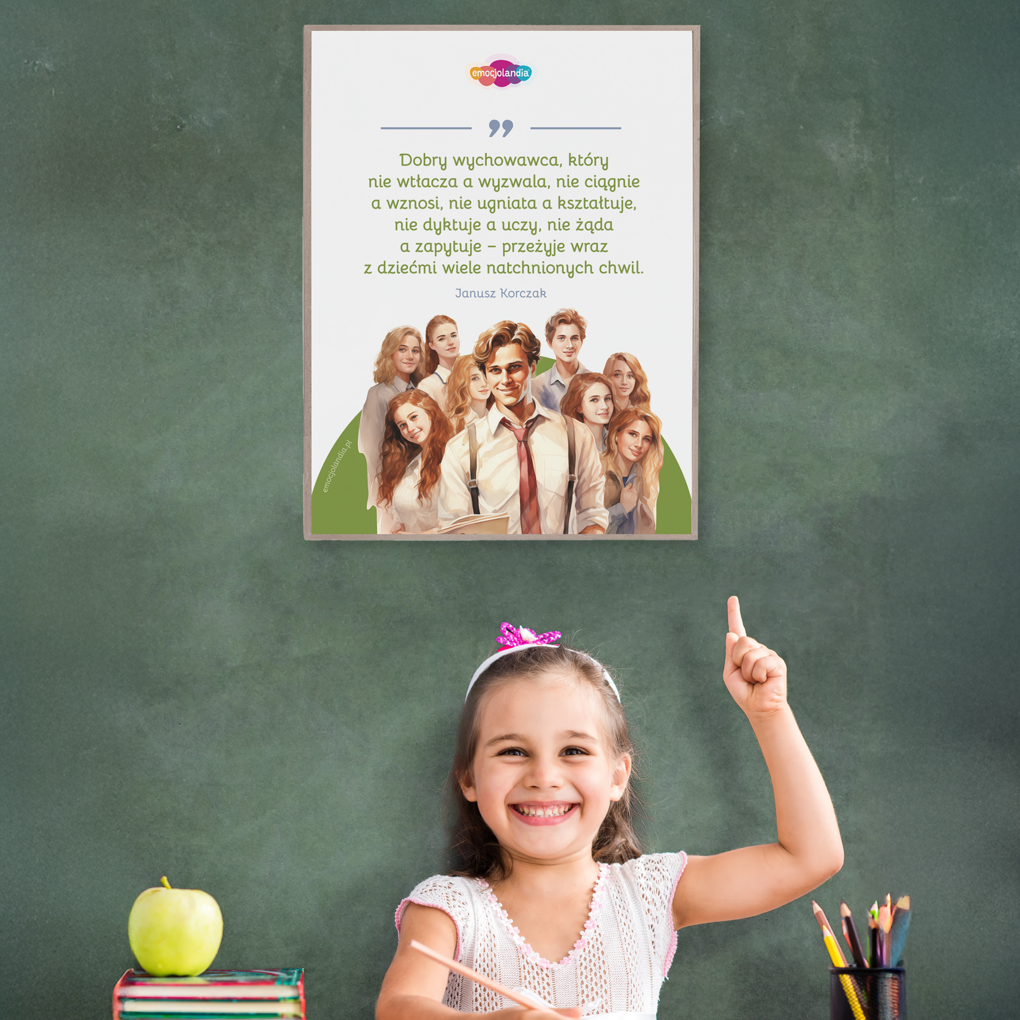 Plakat: Dobry wychowawca wyzwala, nie wtłacza (30x40cm) - obrazek 2