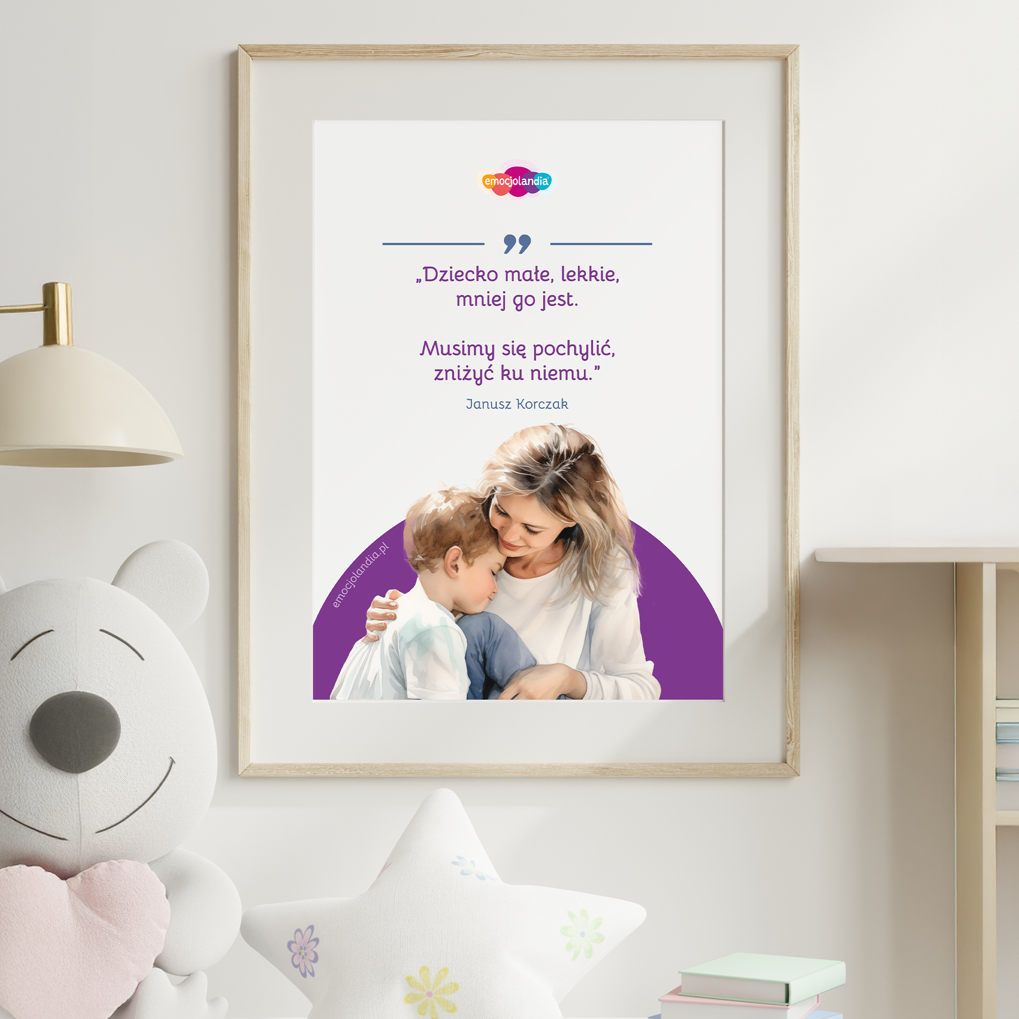 Plakat: Dziecko małe, lekkie, mniej go jest (30x40cm) - obrazek 3