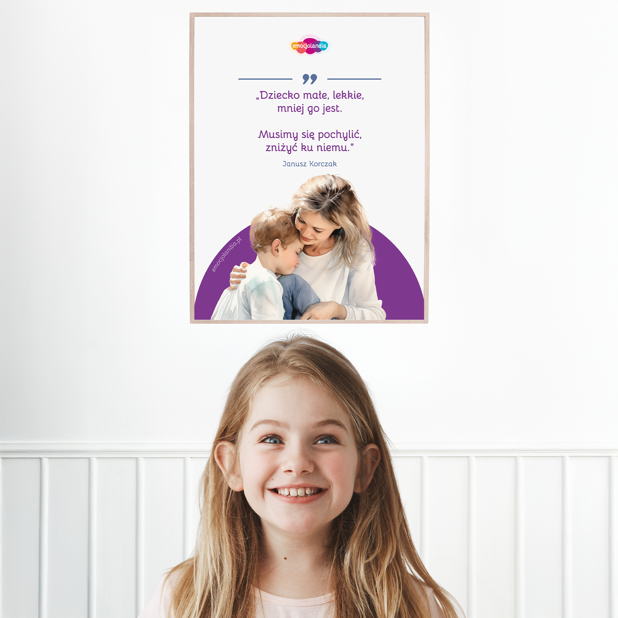 Plakat: Dziecko małe, lekkie, mniej go jest (30x40cm) - obrazek 2