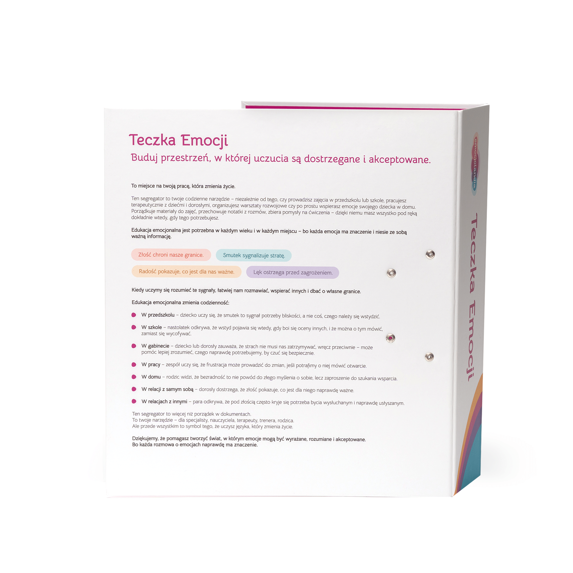 Teczka Emocji: segregator do pracy z emocjami - obrazek 2