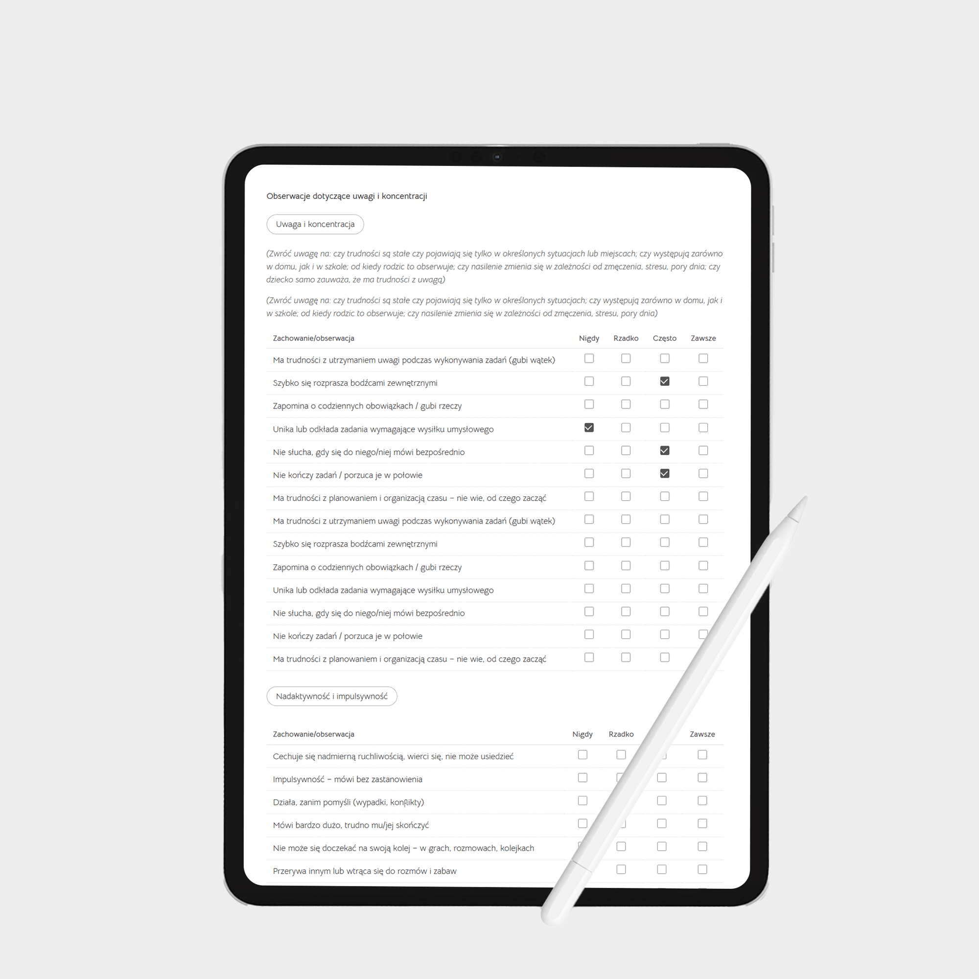 Kwestionariusz wywiadu z rodzicem / opiekunem dziecka (PDF) - obrazek 2