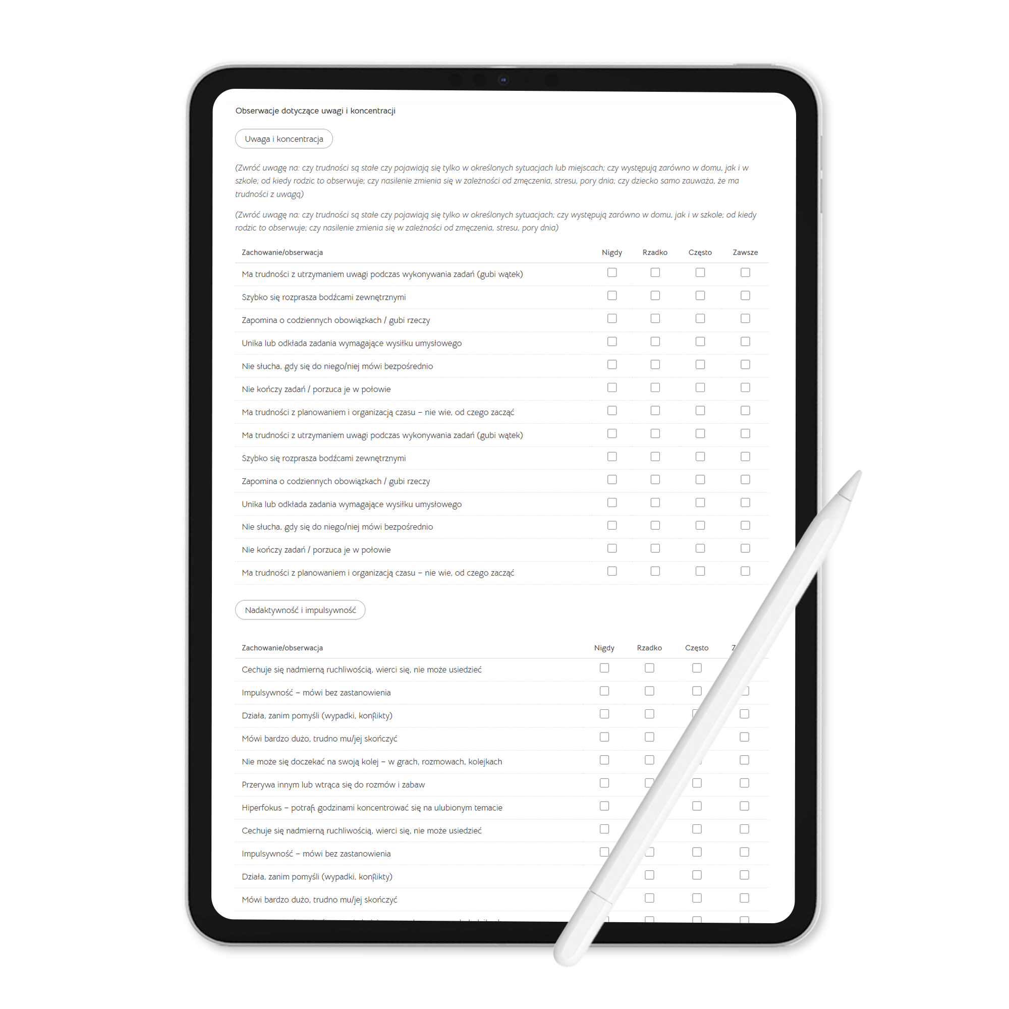 Kwestionariusz wywiadu z rodzicem / opiekunem dziecka (PDF) - obrazek 2