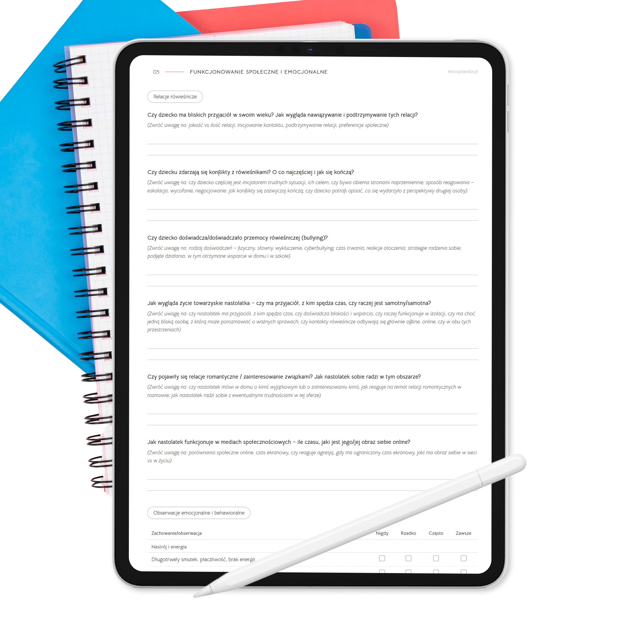 Kwestionariusz wywiadu z rodzicem / opiekunem dziecka (PDF) - obrazek 3