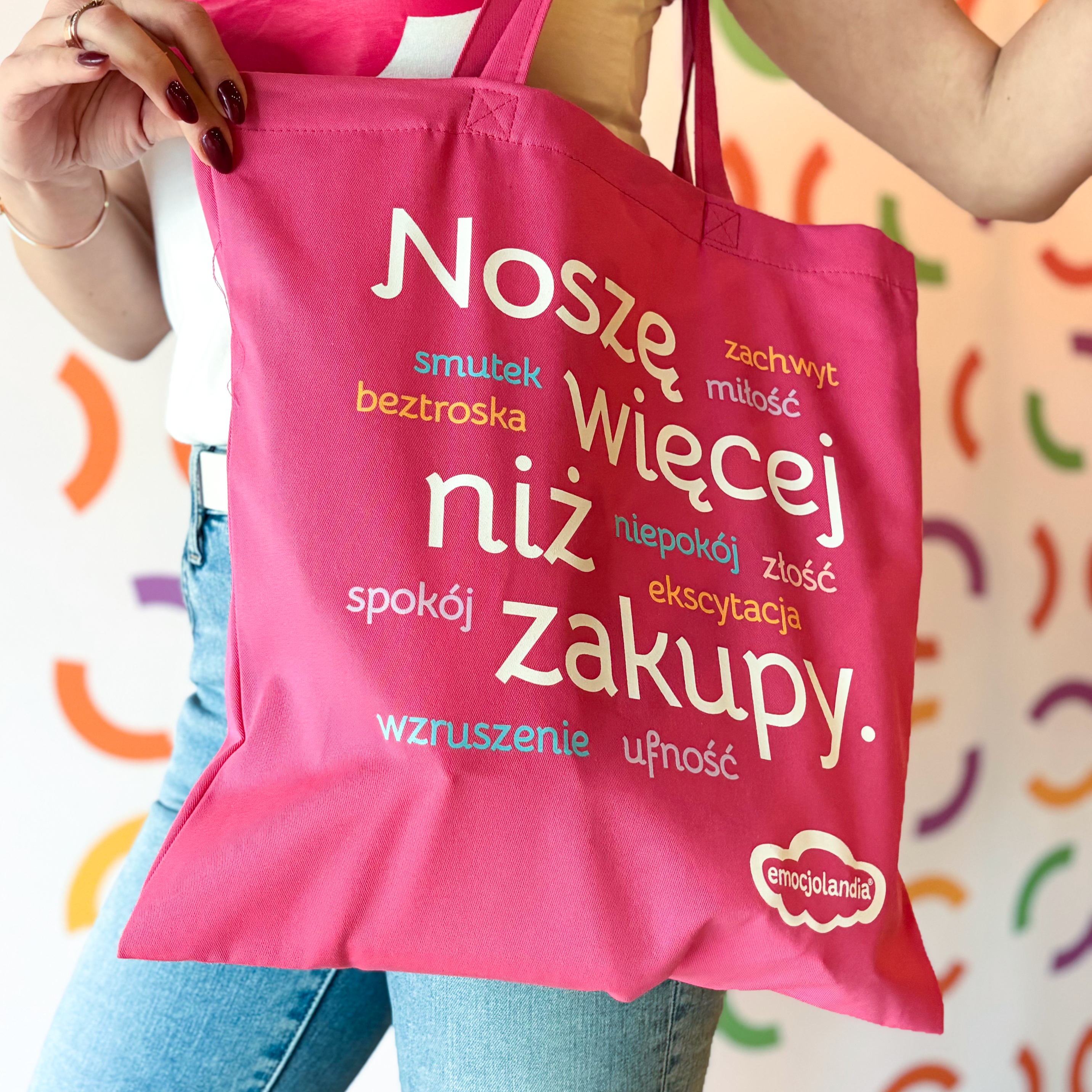 Torba bawełniana „Noszę więcej niż zakupy” 38x41 cm - obrazek 4