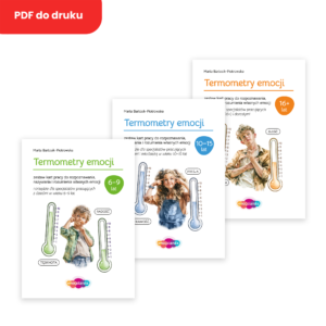 Termometry emocji – Zestaw: 6–9 lat, 10–15 lat, 16+ (PDF)